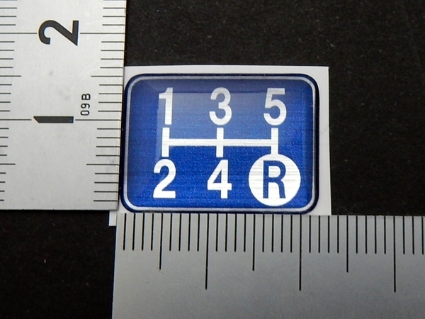Tuningfan シフトパターン エンブレム ブルー 5速MT車用 青 SPE-B501 BLUE RPS13 S14 FD3S BCNR33 JZX100 GC8 STI PP1 EA11R K11 SW20_画像6