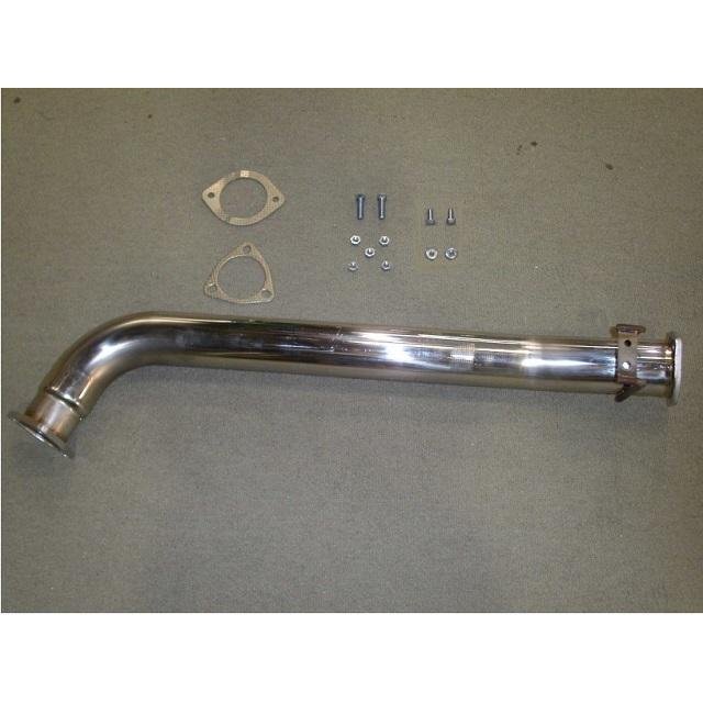 【防振ステー付】BLITZ フロントパイプ ER34 スカイライン RB25DET SUS304 80Φ 21556 A/Fセンサーアタッチメント無 FRONT PIPE 送料無料_画像3