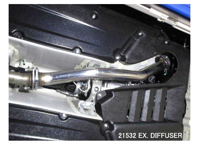 【送料無料】86/BRZ ZN6/ZC6 BLITZ フロントパイプ EXHAUST DIFFUSER 第2触媒ストレート SUS304 70Φ 21532 FRONT PIPE センターパイプ_画像2