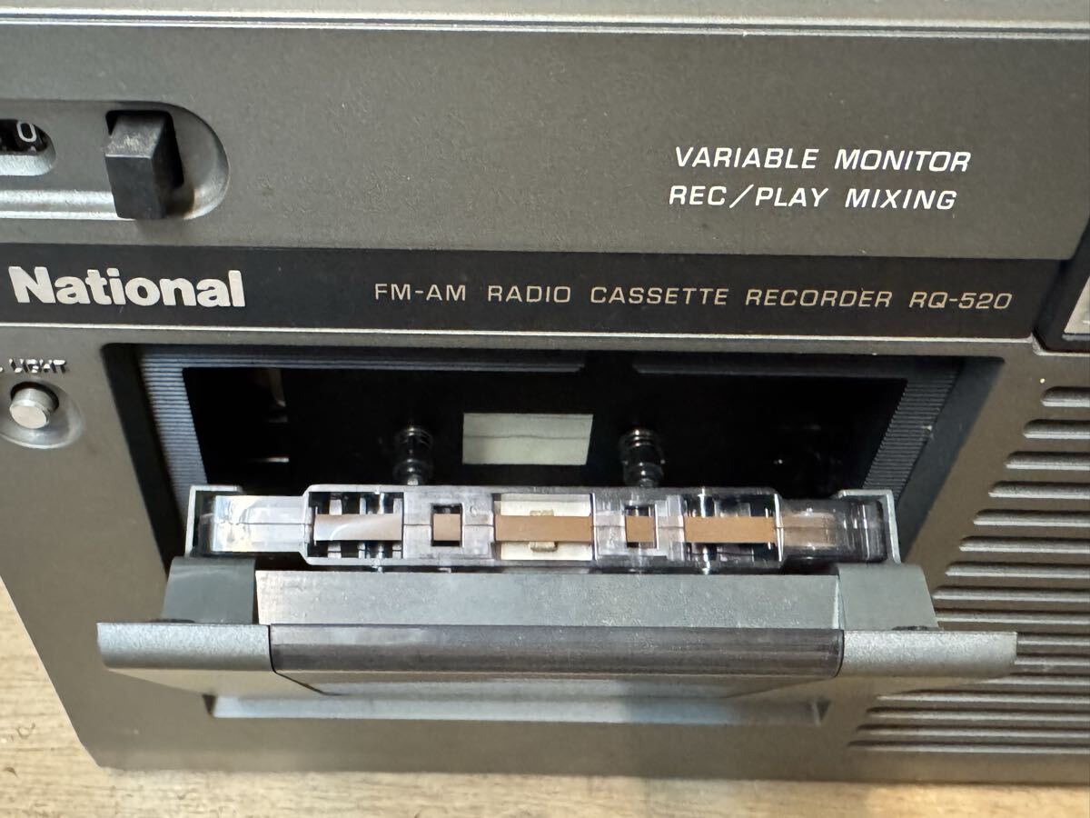 ナショナル National FM/AMラジオカセットレコーダー RQ-520 ラジカセ　ジャンク_画像8