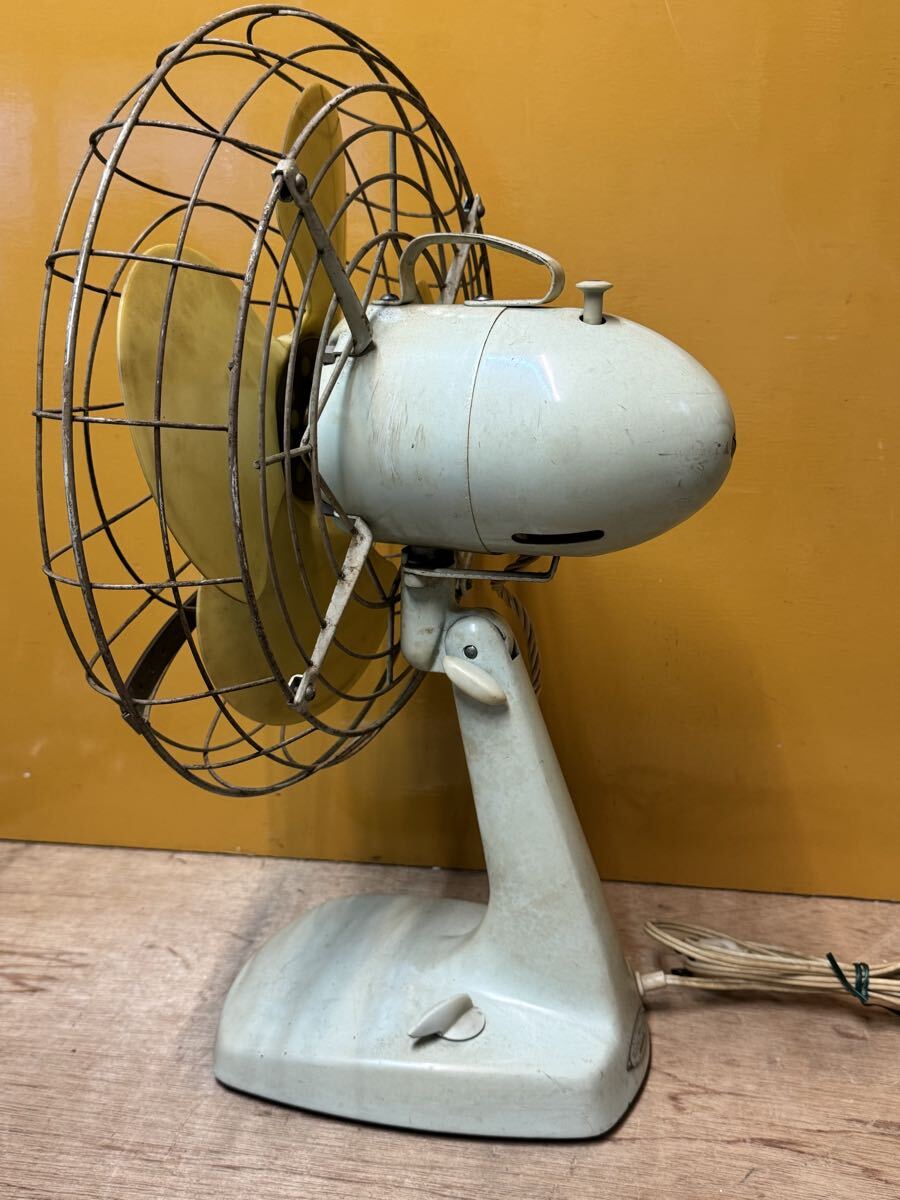 東芝 扇風機 4枚羽 FAN-DIA 30CM アンティーク　現状品　ジャンク_画像7