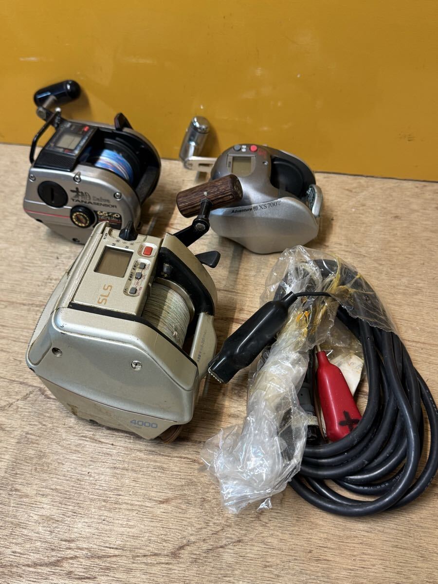 SHIMANO TM4000/ RoyBi XS700T/ DAIWA GS-60 電動リール 釣具 リール まとめ　3点セット　ジャンク_画像6