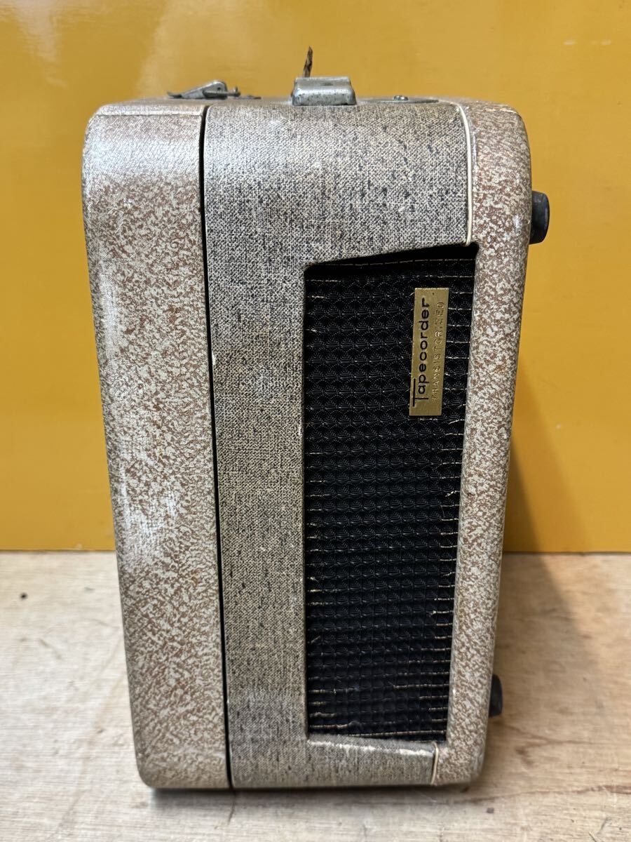 希少 1960年代? 初期 当時物 SONY Tapecorder 101 ソニー トランジスタ テープレコーダーオープンリールデッキ ジャンク品_画像5