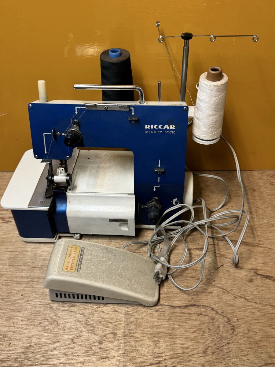 RICCAR リッカー RL-310 ロックミシン フットコン 現状品　ジャンク_画像1