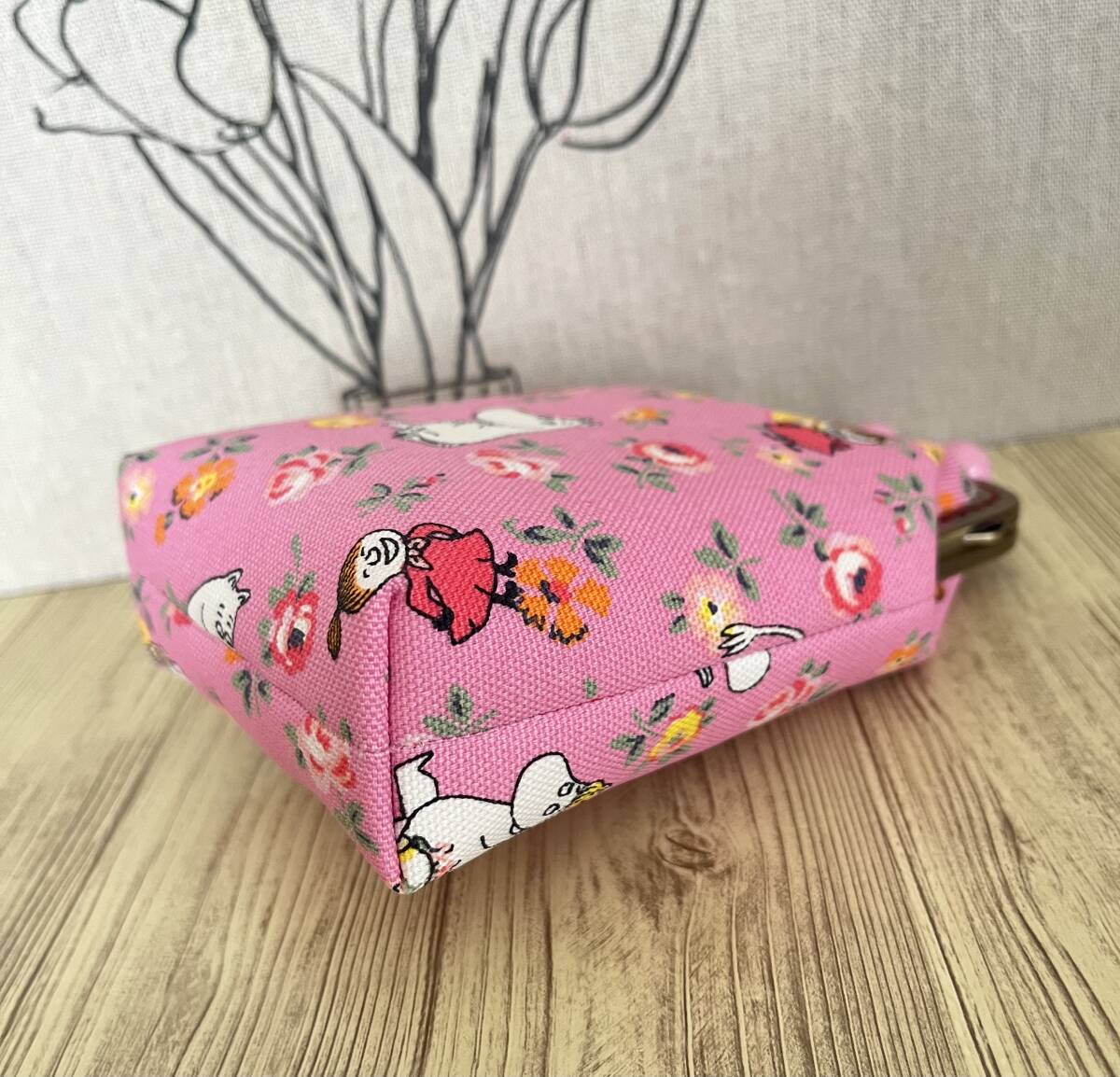 縦型がま口 / ポーチ / 小物入れ / タバコケース / ハンドメイド ☆キャスキッドソン・18_画像5