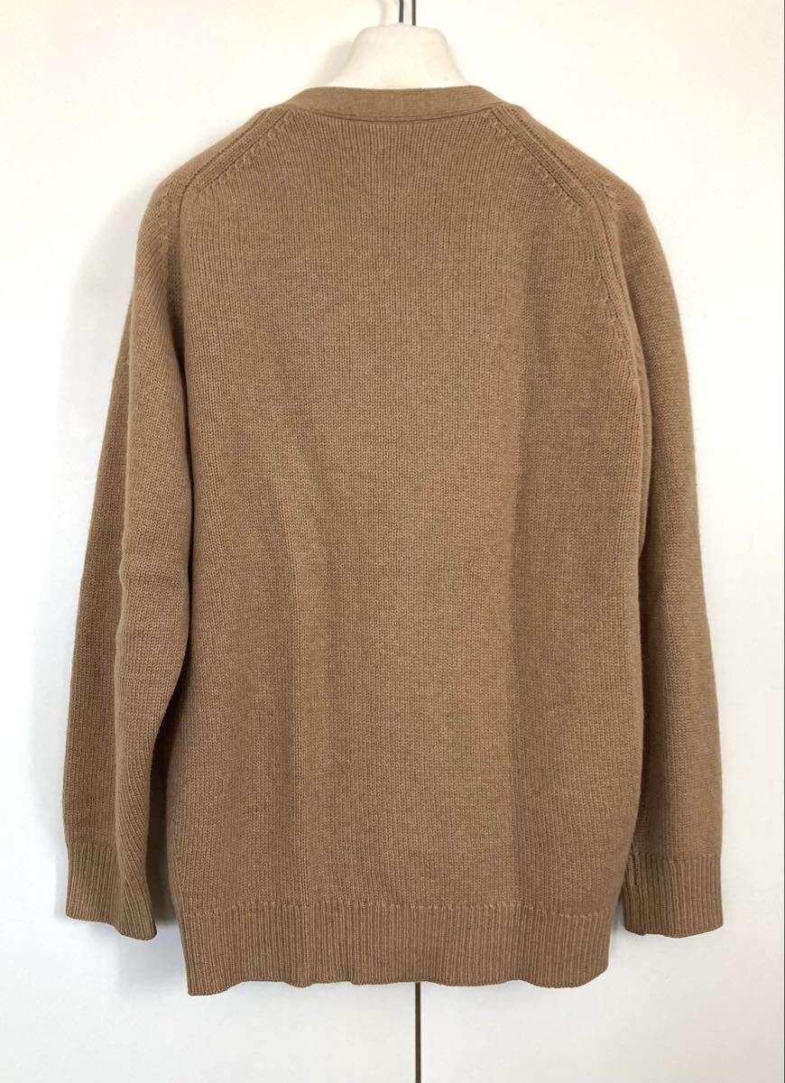 ウィリアムロッキー カーディガン キャメル100% スコットランド製 ニット ヴィンテージ　William Lockie_画像2