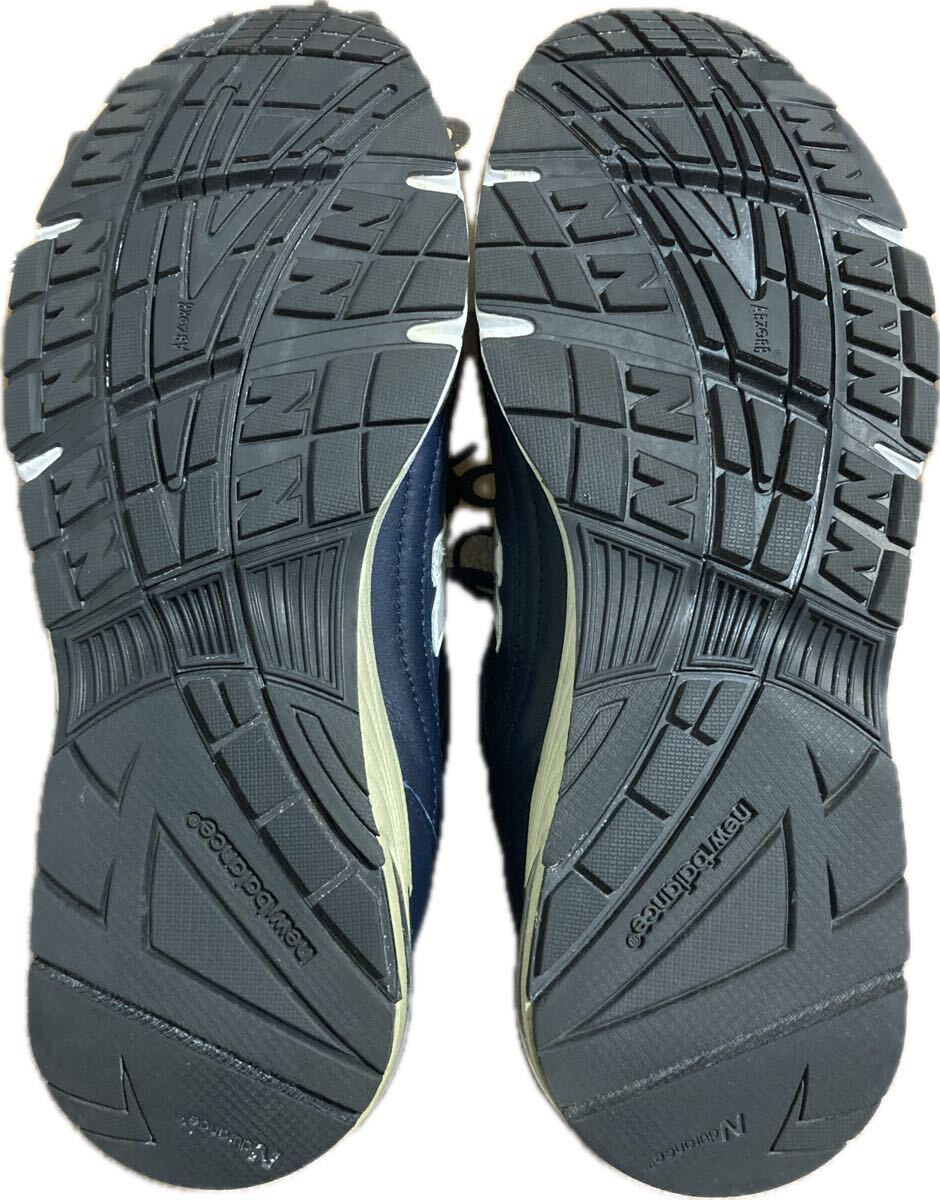 美品　New Balance ニューバランス M991NNN MADE IN ENGLAND US9 レザー　ネイビー　990 992 993 1500_画像4