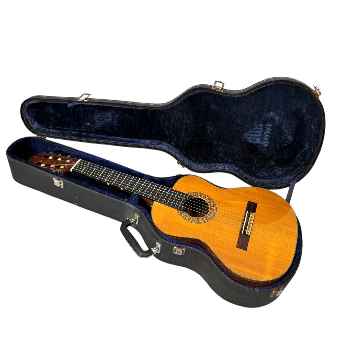 (1-43010) KAZUO YAIRI.. Saburou ..1981 Y505A Mini струна гитара с футляром работоспособность не проверялась [ зеленый мир .]