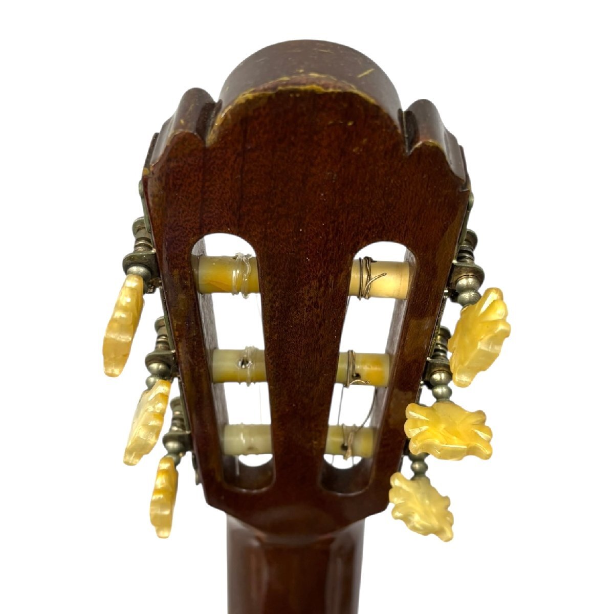 (1-43010) KAZUO YAIRI.. Saburou ..1981 Y505A Mini струна гитара с футляром работоспособность не проверялась [ зеленый мир .]