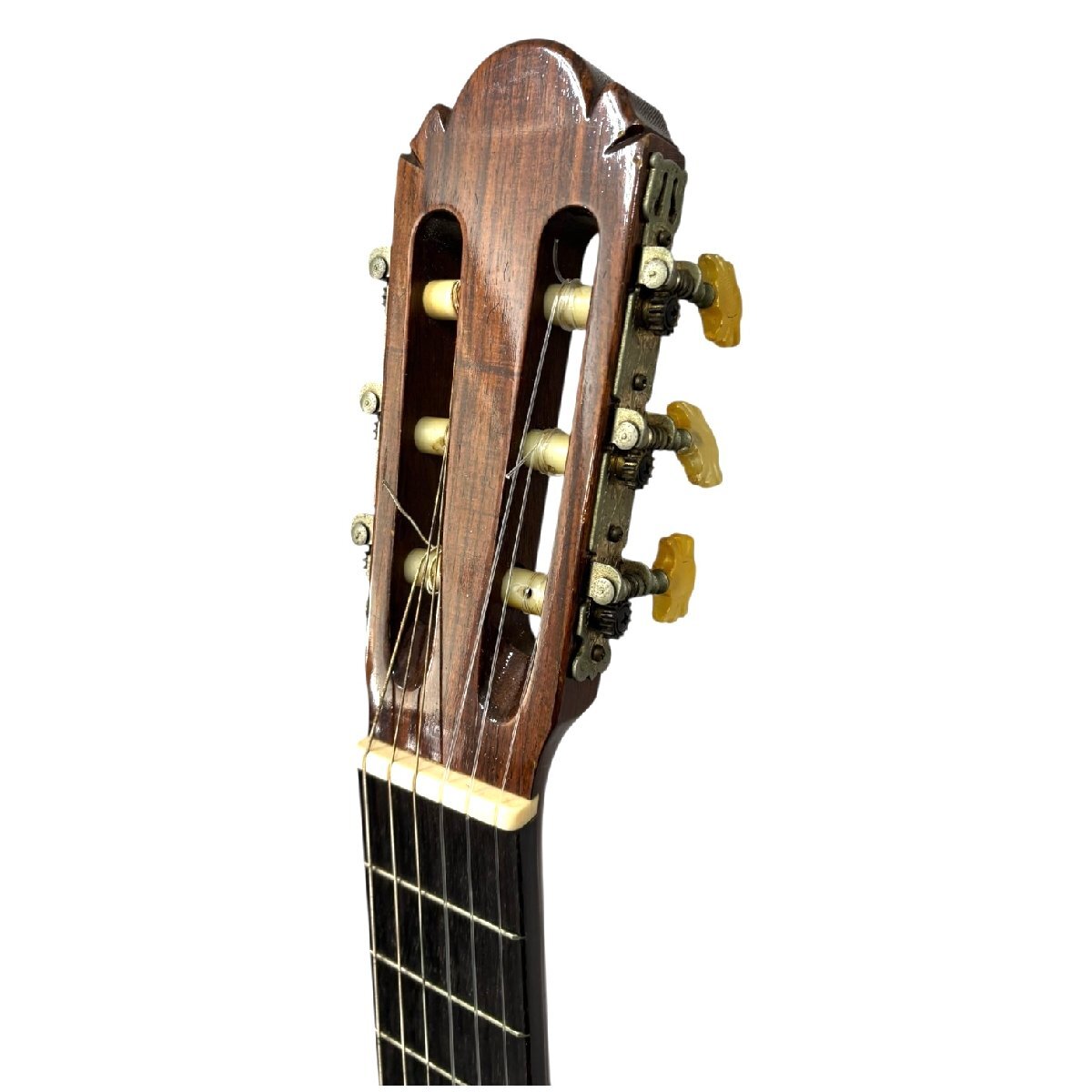 (1-43010) KAZUO YAIRI.. Saburou ..1981 Y505A Mini струна гитара с футляром работоспособность не проверялась [ зеленый мир .]