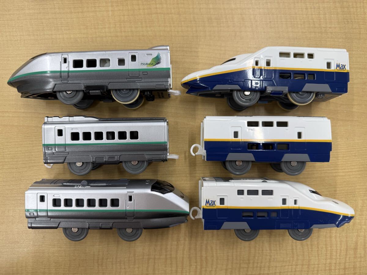 nB 80 E3系2000番代つばさ&E4系Max連結セット タカラトミー プラレール TOMY E3系2000番台新幹線つばさ E4系新幹線Max ※動作確認済_画像2