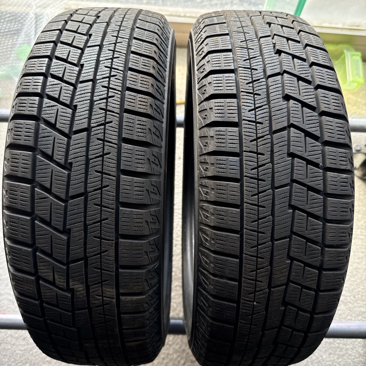 165/55R15 75Q YOKOHAMA ICEGUARD IG60 ヨコハマ アイスガード6 中古冬 2本 スタッドレスタイヤ 2018年製 送料無料 バリ山_画像1