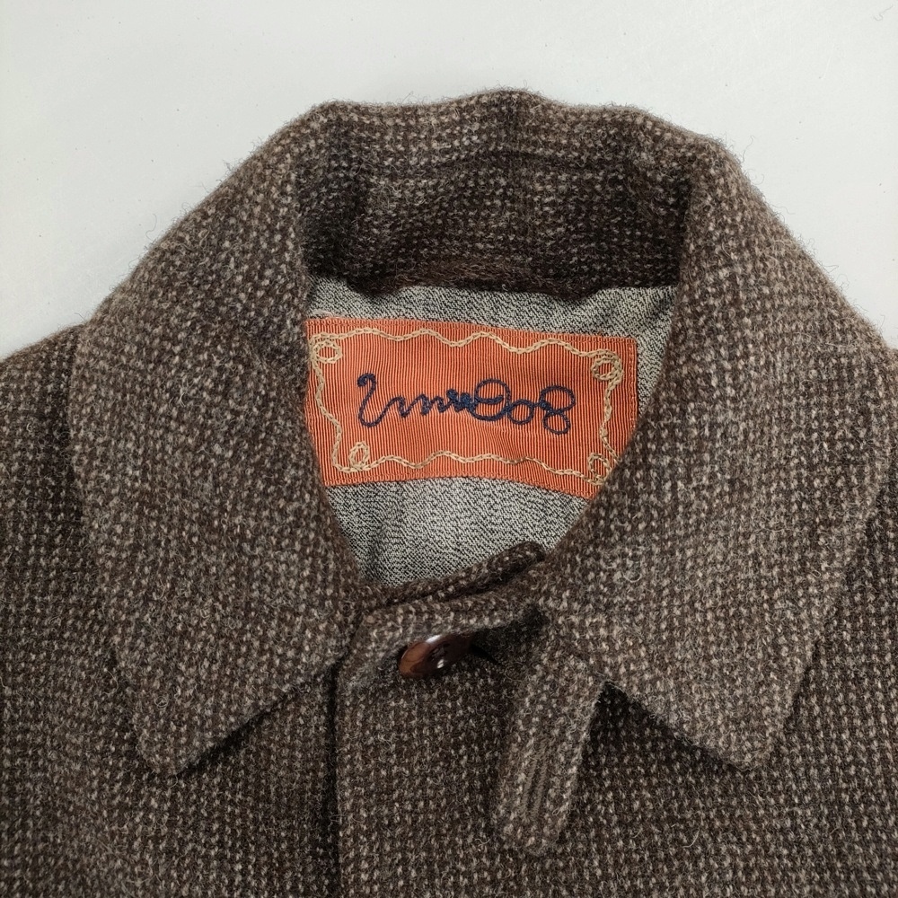 5-1111T^umii 908/45R/45rpm шерсть сделано в Японии размер 2 пальто Brown umi four чай пять a-rupi- M 257980