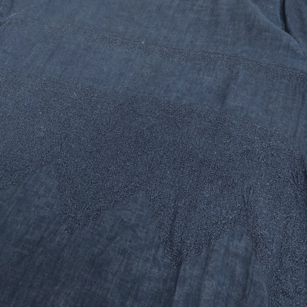 5-1118M!45R/45rpm 2 -слойный тканый. гонки вышивка платье ( индиго ) обычная цена 86900 иен One-piece темно-синий four чай пять a-rupi- M 275149