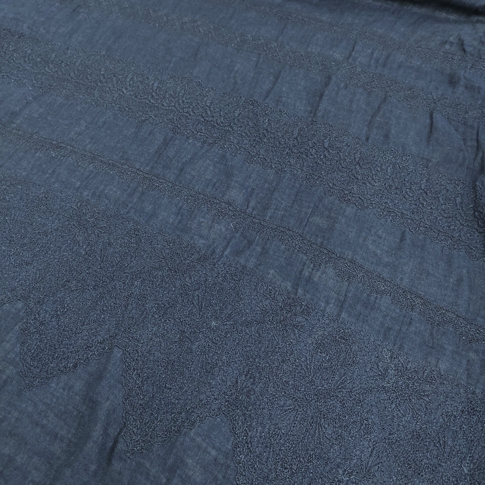 5-1118M!45R/45rpm 2 -слойный тканый. гонки вышивка платье ( индиго ) обычная цена 86900 иен One-piece темно-синий four чай пять a-rupi- M 275149