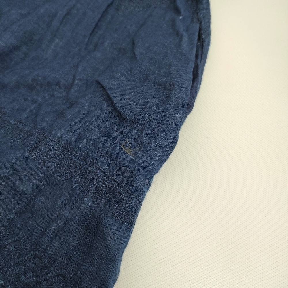 5-1118M!45R/45rpm 2 -слойный тканый. гонки вышивка платье ( индиго ) обычная цена 86900 иен One-piece темно-синий four чай пять a-rupi- M 275149