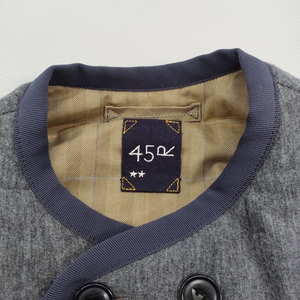 5-1118T!45R/45rpm джерси flano. двусторонний стеганый лучший обычная цена 63800 иен серый бежевый four чай пять a-rupi- M 272482