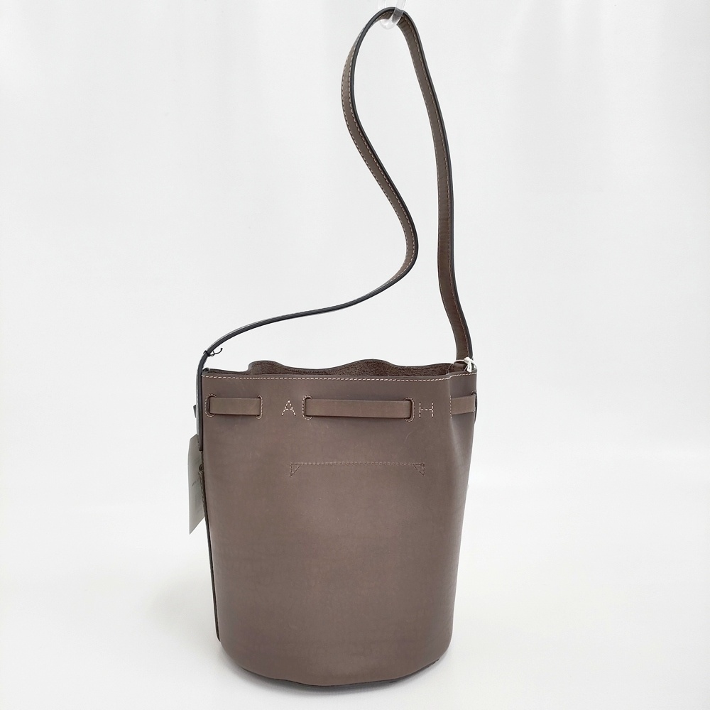 5-1121G♪Anya Hindmarch 未使用品 return to nature bucket bag small 定127600円 バケットバッグ グレージュ アニヤハインドマーチ275745_画像3
