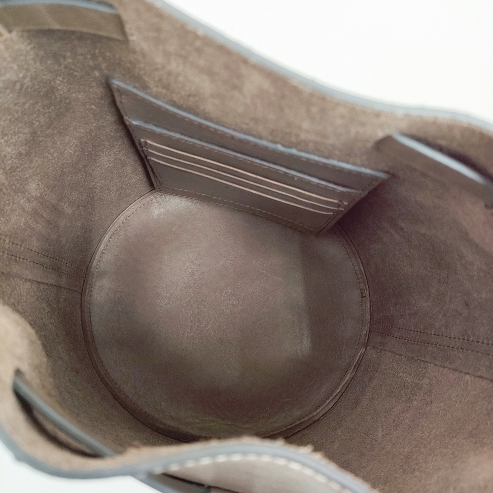 5-1121G♪Anya Hindmarch 未使用品 return to nature bucket bag small 定127600円 バケットバッグ グレージュ アニヤハインドマーチ275745_画像4