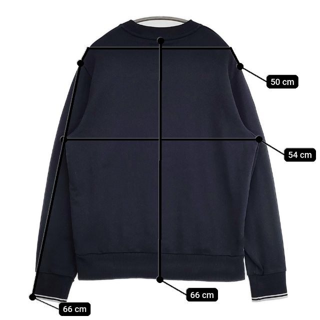 5-1113M-FRED PERRY вырез лодочкой хлопок футболка тренировочный темно-синий Fred Perry 268239