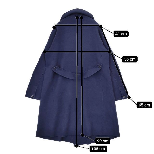 5-1119T-45R/45rpm черепаха задний гладкий. AKIYA пальто обычная цена 79200 иен пальто темно-синий four чай пять a-rupi- M 268292