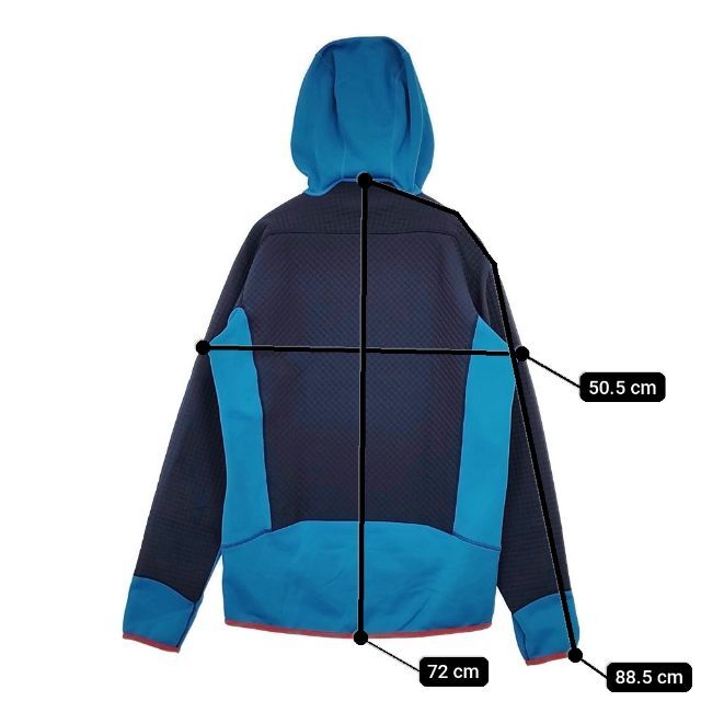 5-1124T∞patagonia デュアル アスペクトフーディ 定価32000円 83200 polartec パーカー ブルー パタゴニア 271403_画像6