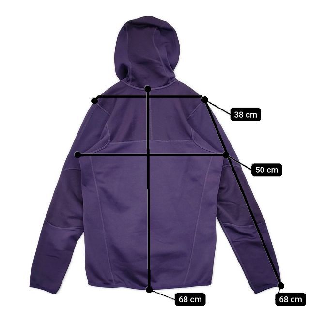 5-1124T∞patagonia ピトン ハイブリッド フーディー 31810 Piton Hybrid Hoody ポーラテック パーカー パープル パタゴニア 271401_画像7