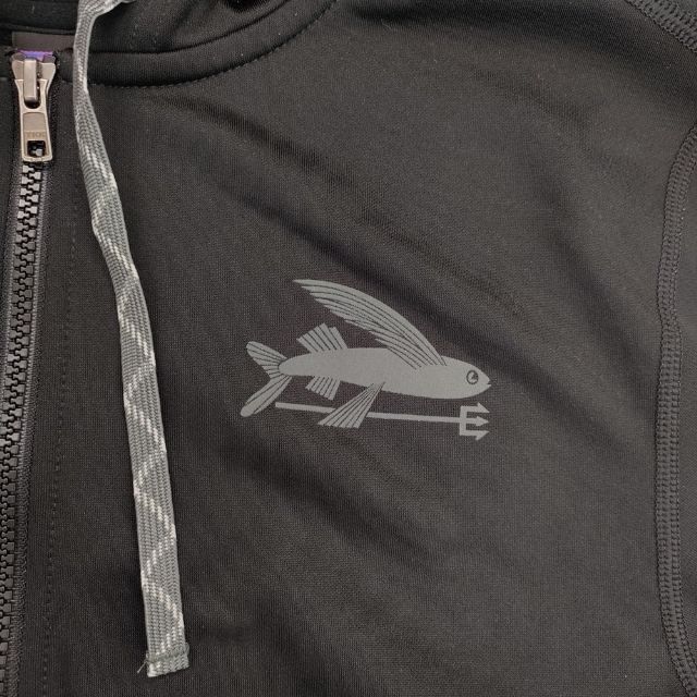 5-1124M∞patagonia スモールフライングフィッシュジップパーカー 39526 パーカー ブラック パタゴニア 271405_画像4