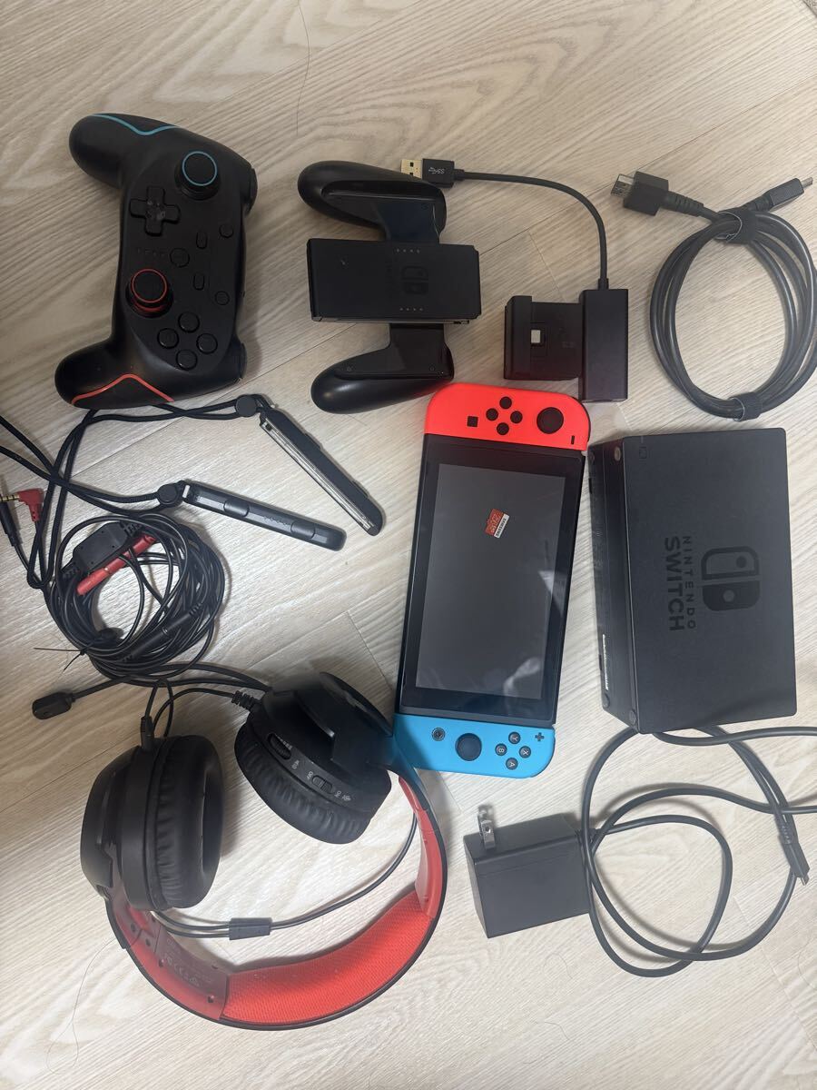 Nintendo Switch sdカード256GB 初期化済み　プロコン　ヘッドセット ニンテンドー スイッチ 任天堂 ニンテンドースイッチ_画像1