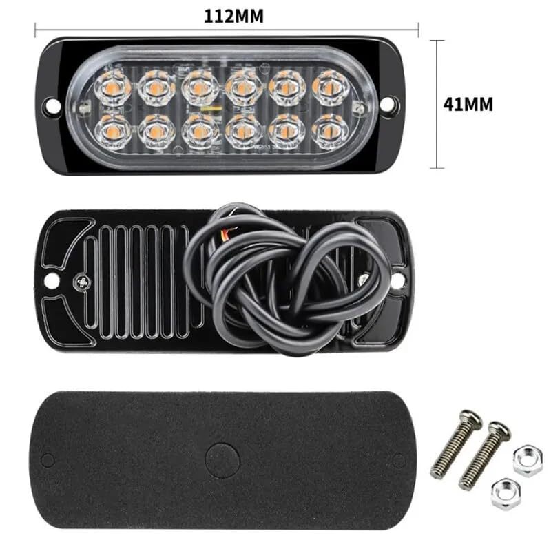 超爆光 LED ストロボライト デイライト ストロボ ストロボフラッシュライト 点滅 警告灯 汎用 12V 24V アイスブルー_画像2