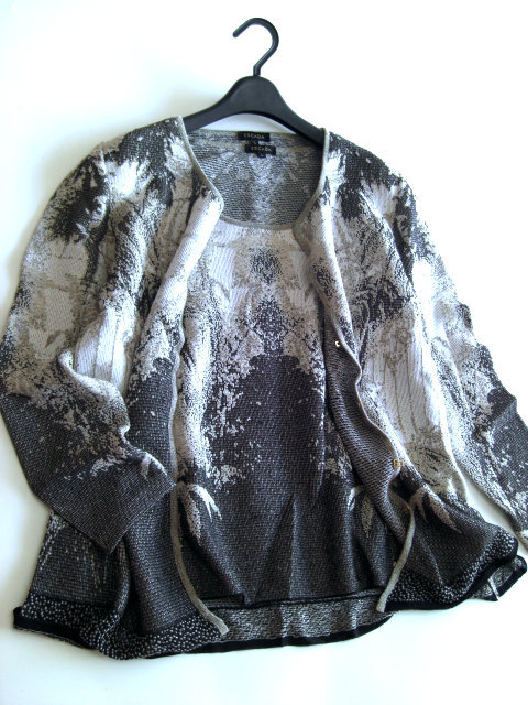 エスカーダ　ESCADA　カーディガンアンサンブルニット　Lサイズ　長袖　_画像5