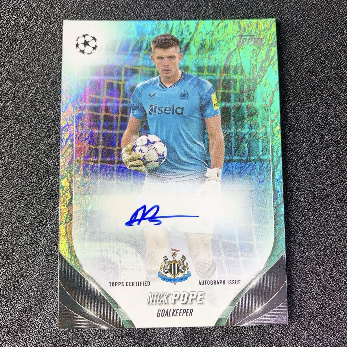 1円スタート【ニック・ホープ】 直筆サインカード Auto Topps Newcastle United ニューカッスル　パラレル_画像1
