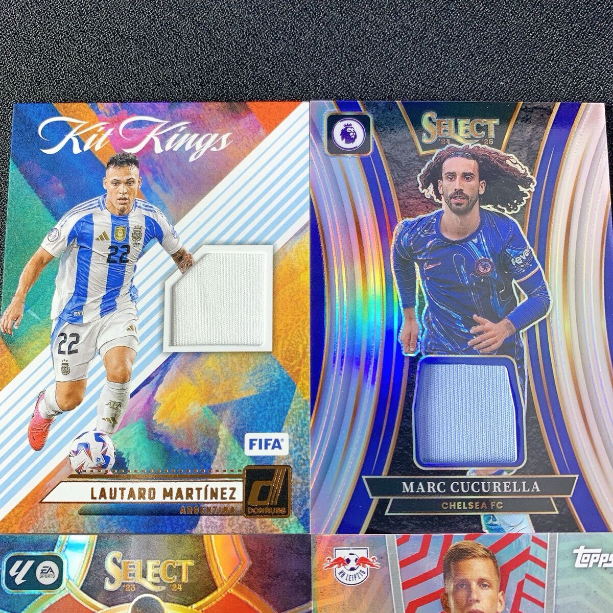 1円スタート【メモラビリア4枚セット】 Topps Panini Select 海外サッカーカード　ククレジャ　ラウタロ　ダニオルモ　チェルシー　_画像2