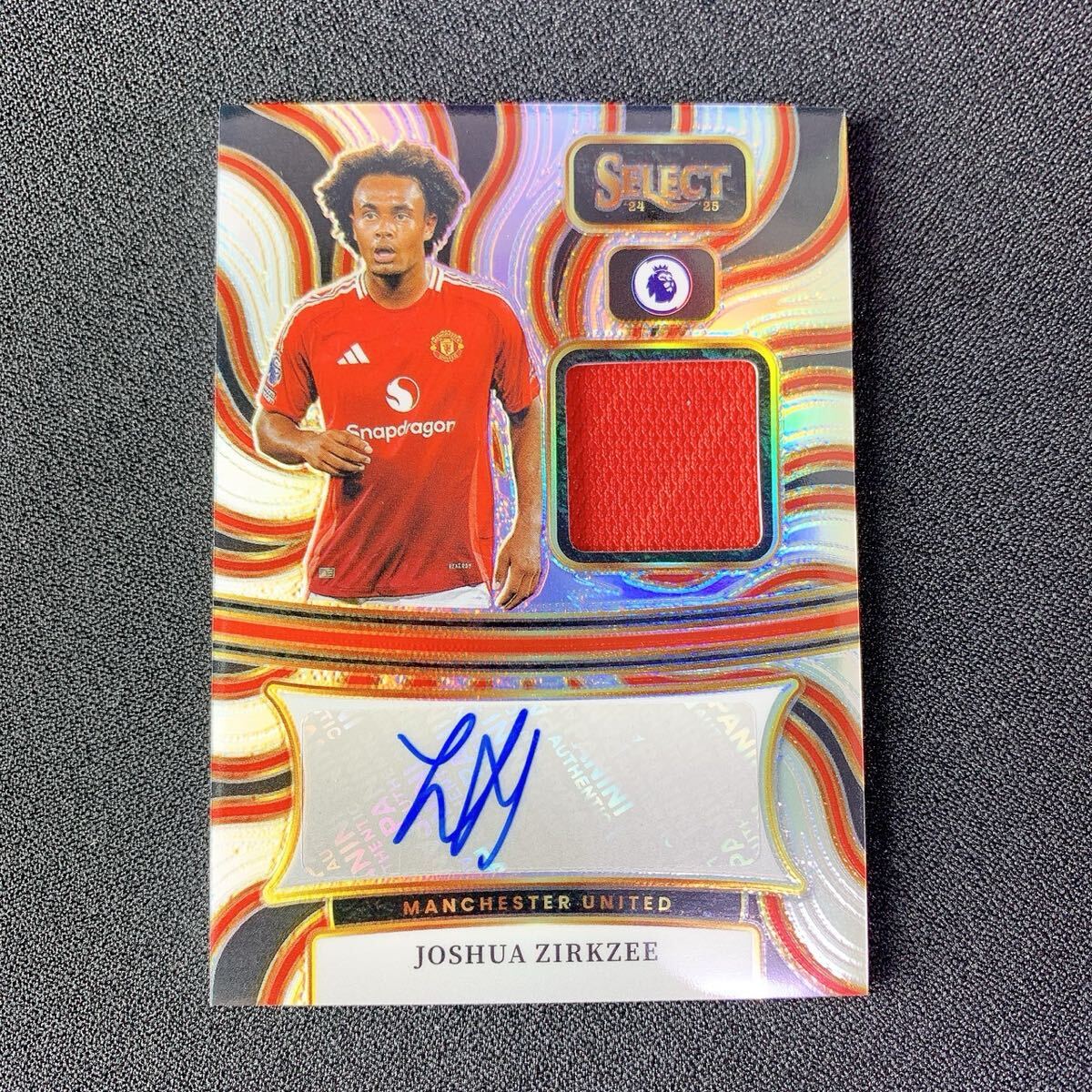 1円スタート【ザーグツィー】メモラオート 直筆サインカード Auto Panini Select EPL マンチェスター・ユナイテッド　プレミアリーグ_画像1