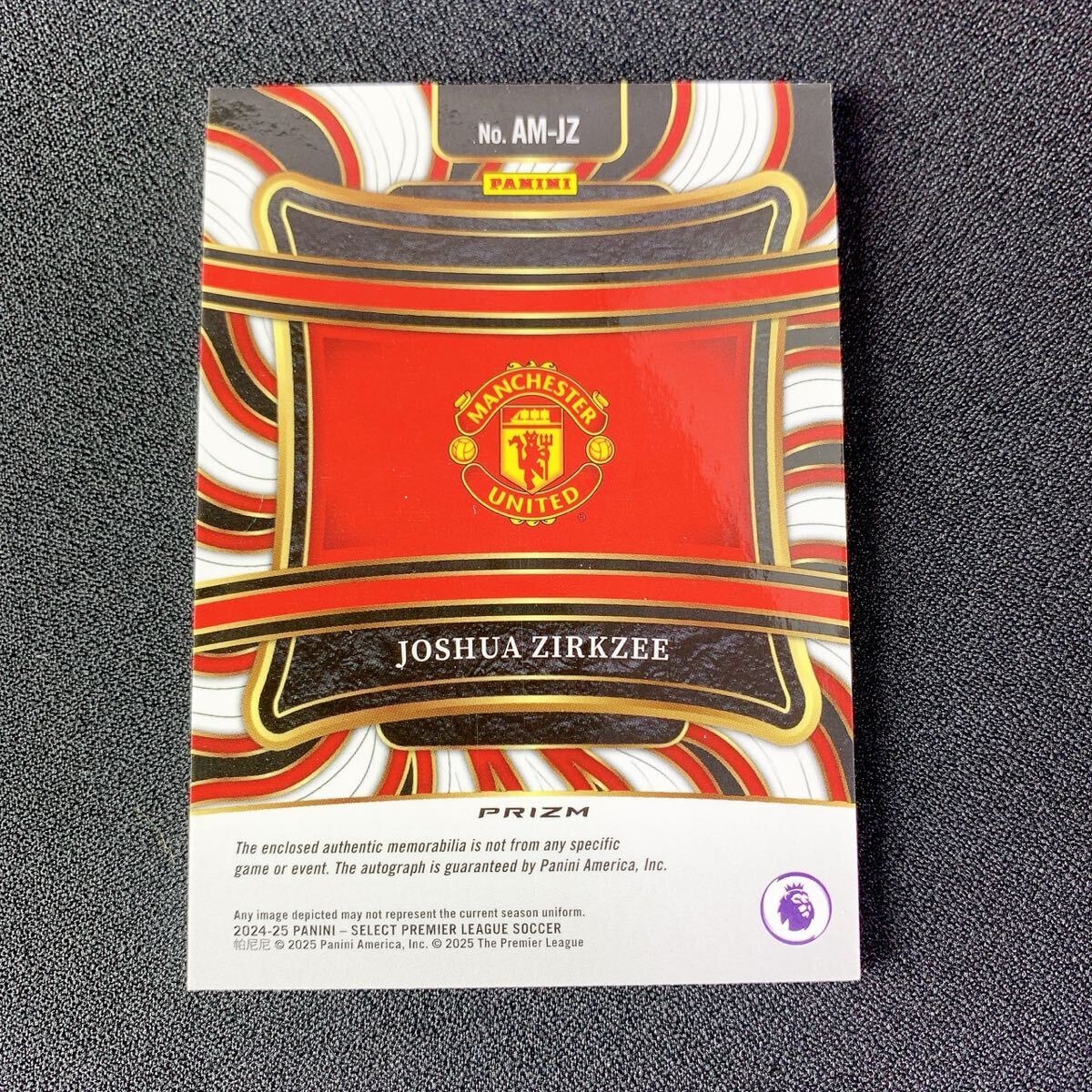 1円スタート【ザーグツィー】メモラオート 直筆サインカード Auto Panini Select EPL マンチェスター・ユナイテッド　プレミアリーグ_画像2