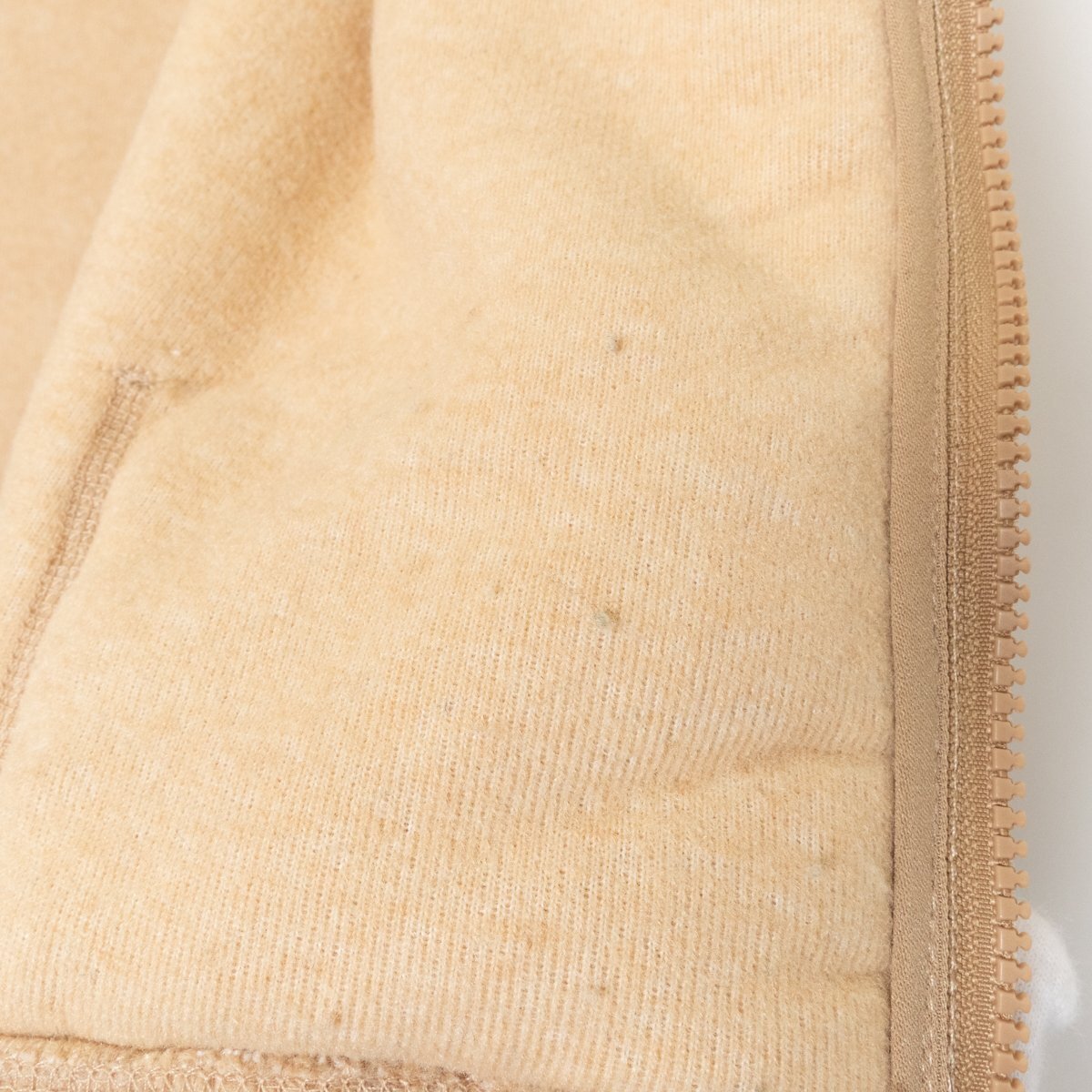 Gymphlex ジムフレックス GP ボア フード ベスト サイズ14 ポリエステル アクリル レディース 婦人 トップス ベージュ 無地 カジュアル_画像9