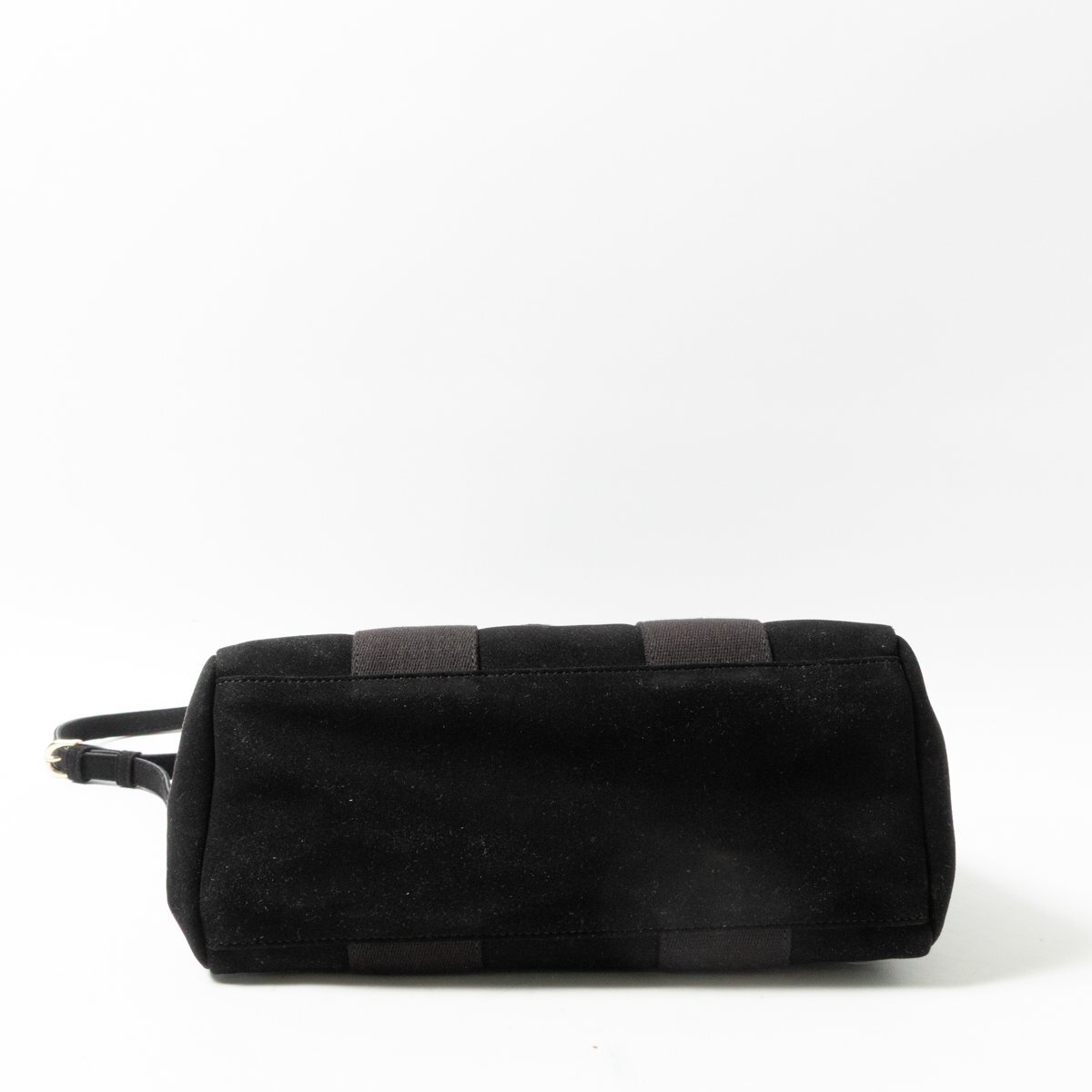 VIOLAd'ORO ヴィオラドーロ ハンドバッグ ショルダーバッグ 2WAY ブラック 黒 ボタン開閉 日本製 無地 シンプル カジュアル レディース 鞄_画像5