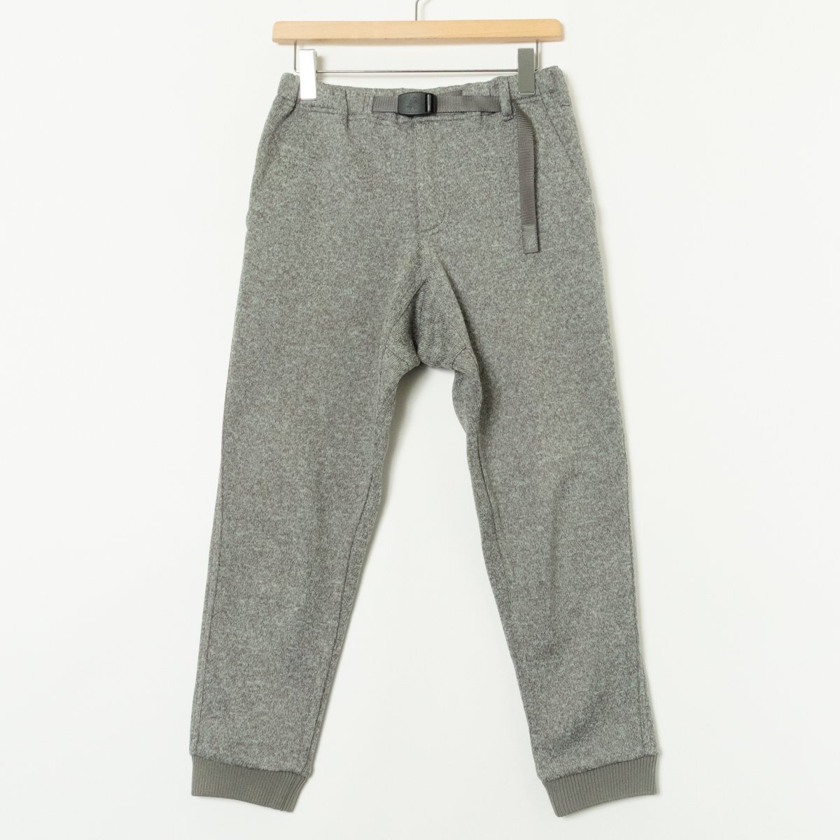 【1円スタート】GRAMICCI グラミチ ボンディングニットフリースリブパンツ ボトムス GLP-21E2019 F(165/85)杢グレー ポリエステル メンズ_画像1