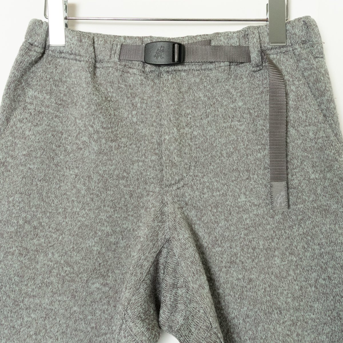 【1円スタート】GRAMICCI グラミチ ボンディングニットフリースリブパンツ ボトムス GLP-21E2019 F(165/85)杢グレー ポリエステル メンズ_画像2