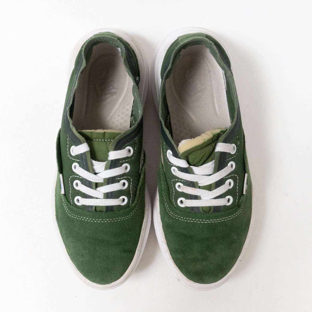 [1 иен старт ] VANS Van z Vans VN0007NVFGN US7.5 25.5cm AUTHENTIC OVERT CC FOREST GREEN подлинный over to