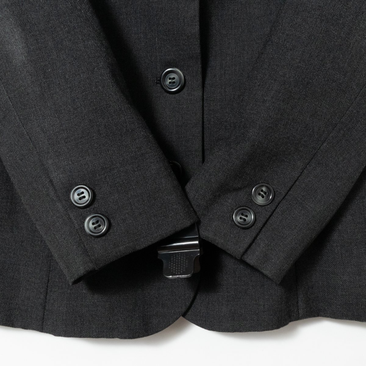 YUKI TORII campus ユキトリイ 鳥居ユキ テーラードジャケット グレー AM レディース 毛 ポリエステル 日本製 オフィス セレモニー 秋冬_画像8