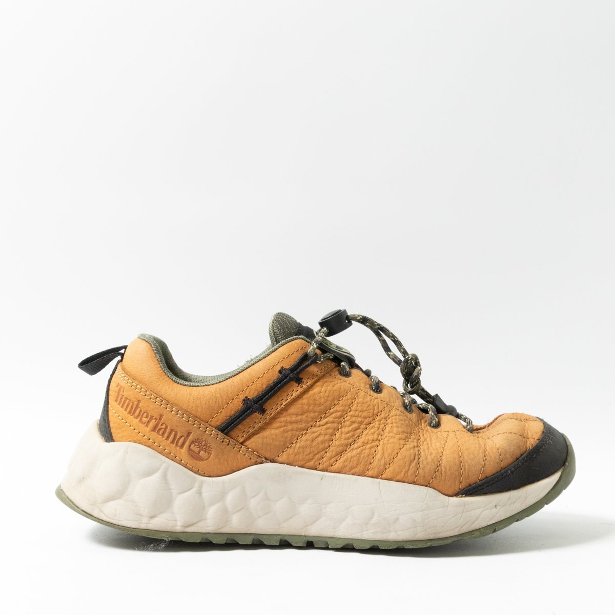 【1円スタート】Timberland ティンバーランド SOLAR WAVE LOW LEATHER ソーラー ウェイブ ロー レザー A2DJ7 US7.5 25.5cm メンズ ブラウン_画像1