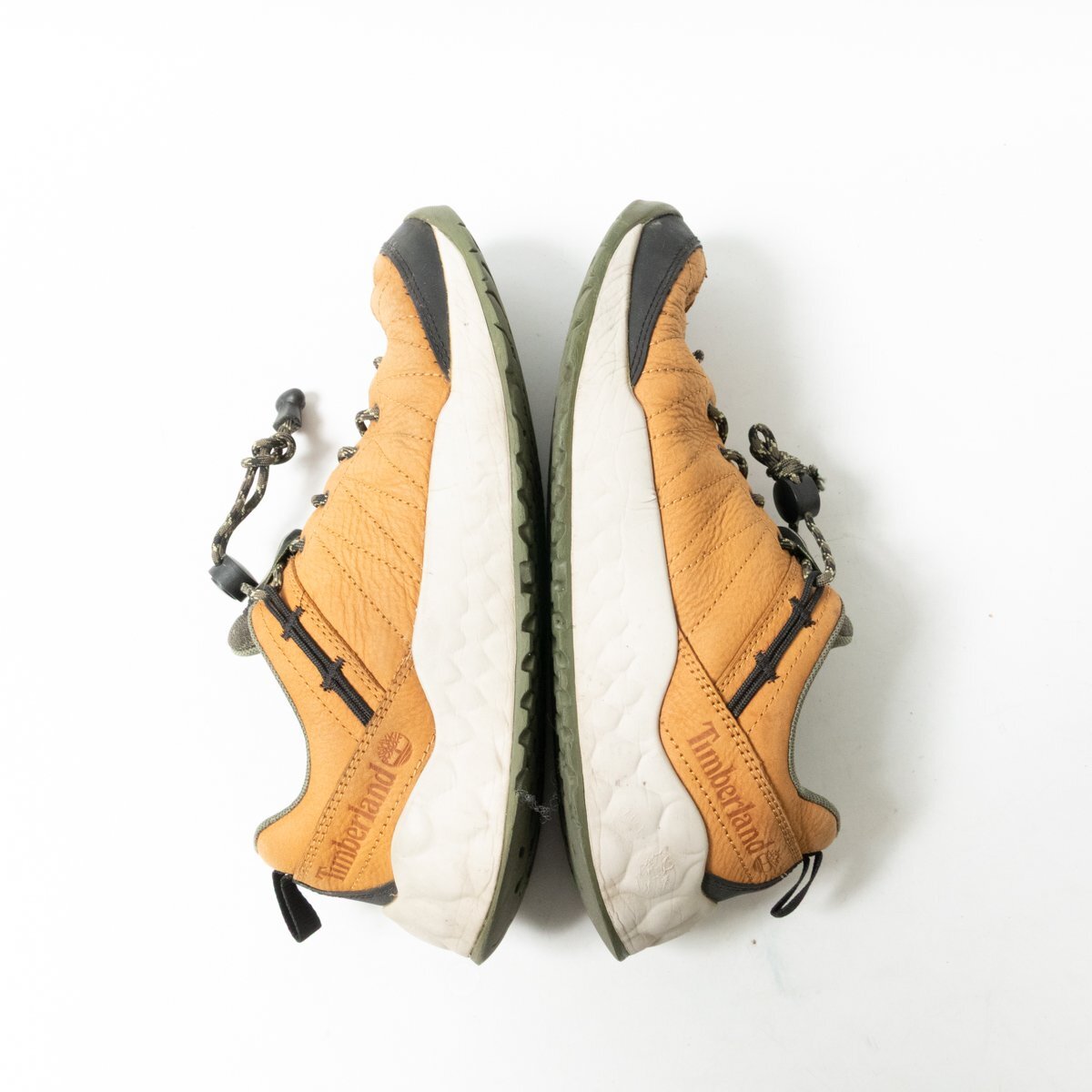 【1円スタート】Timberland ティンバーランド SOLAR WAVE LOW LEATHER ソーラー ウェイブ ロー レザー A2DJ7 US7.5 25.5cm メンズ ブラウン_画像6