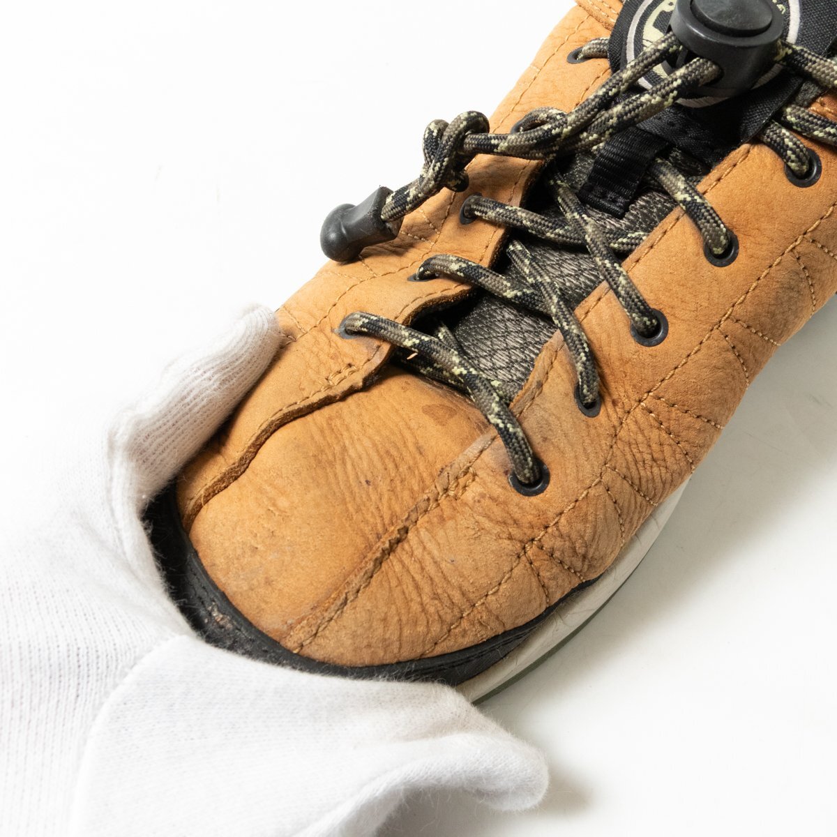 【1円スタート】Timberland ティンバーランド SOLAR WAVE LOW LEATHER ソーラー ウェイブ ロー レザー A2DJ7 US7.5 25.5cm メンズ ブラウン_画像10