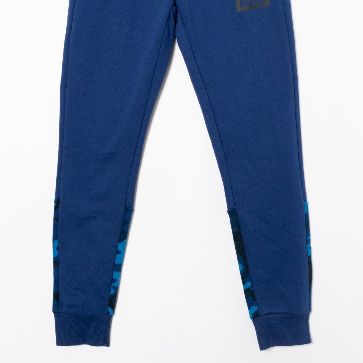 タグ付き PUMA プーマ スウェットパンツ Mサイズ 851119 16 コットン ポリ ボトムス スリムフィット ブルー スポーツウェア 紳士 メンズ_画像3