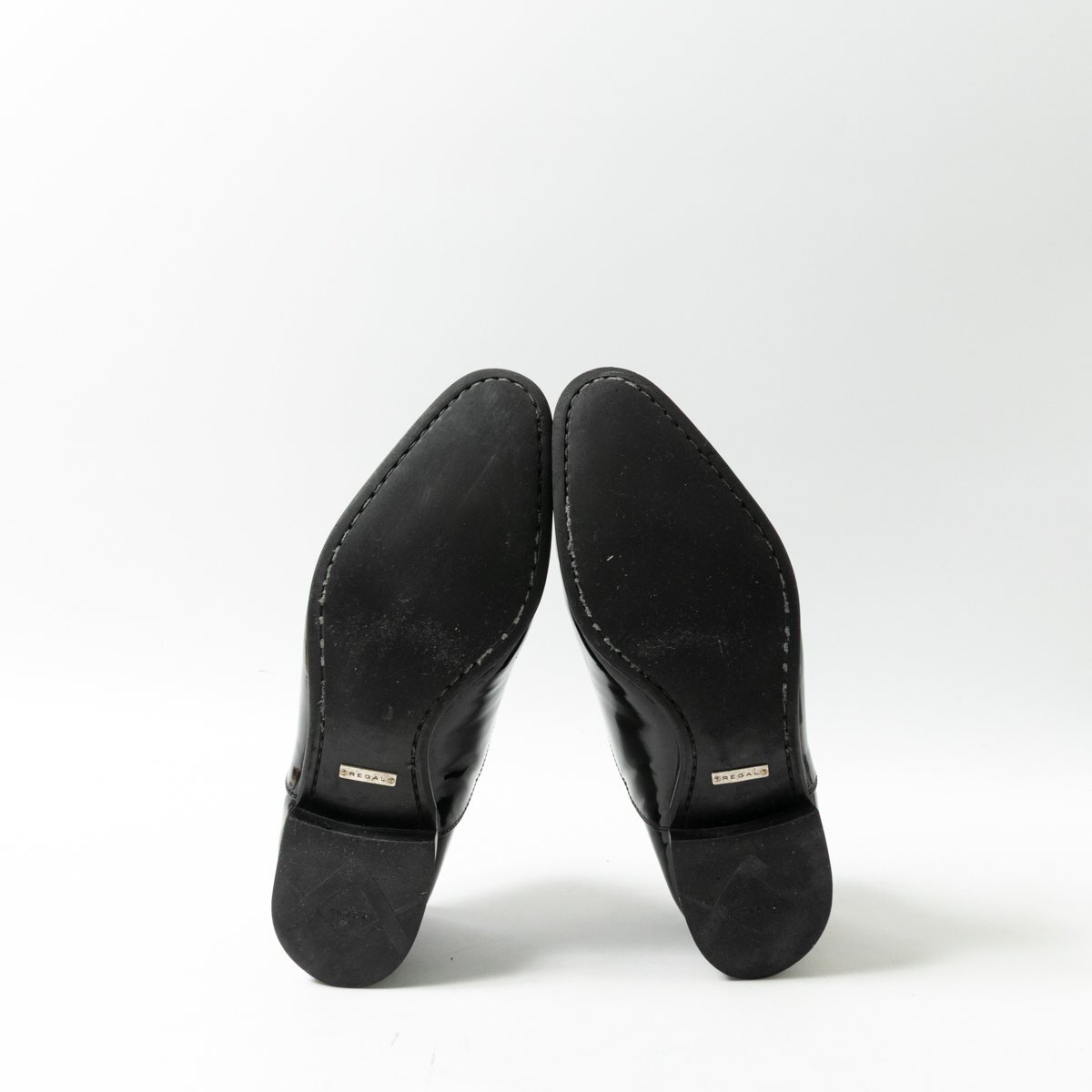 【1円スタート】REGAL リーガル 27cm パテントレザー レースアップ ドレスシューズ ビジネス ブラック 光沢 メンズ 紳士 フォーマル シック_画像8