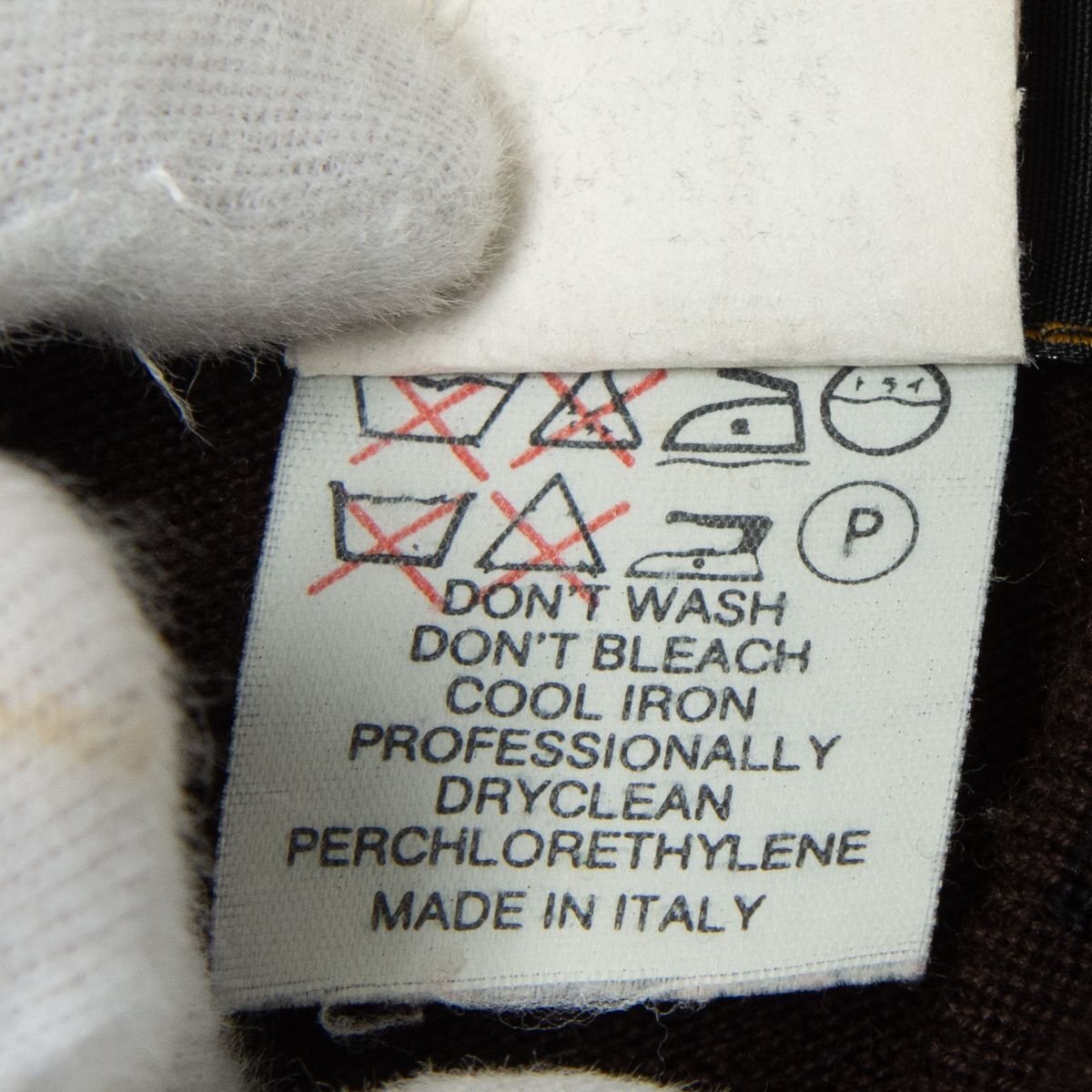 【1円スタート】FENDI フェンディ ハイネック長袖セーター 40 ウール90％ 伸縮性 ハイブランド クラシカル 秋冬 ブラウン 茶色 イタリア製_画像10