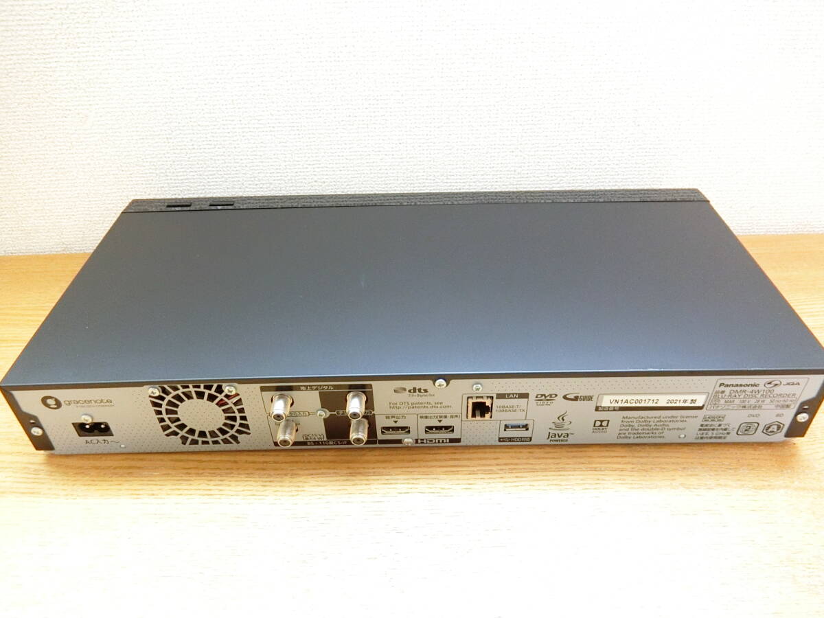 ジャンク品 パナソニック DMR-4W100 ブルーレイレコーダー本体_画像6