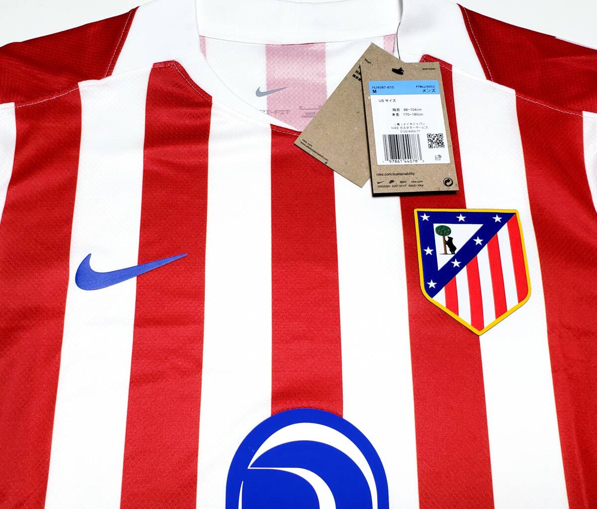 ◯最新作 ２０２６ アトレティコ マドリード 新品タグ付き 美品 正規品 M 1ST オフィシャル 公式ユニフォーム ナイキ製 ※未使用 美品_画像2