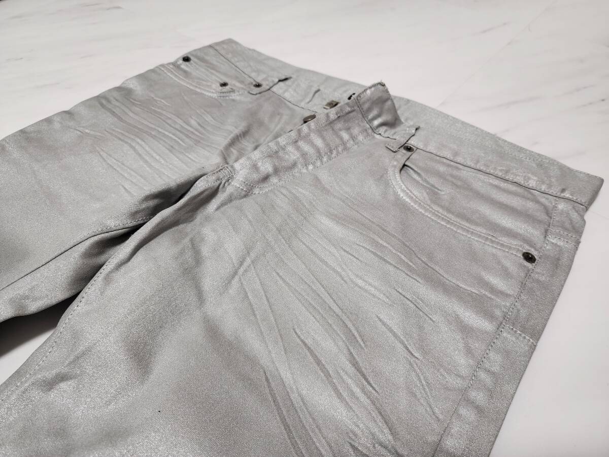 ディオールオム 2006年SS シルバー デニム 31 シルバー / Dior HOMME by Hedi Slimane パンツ グレー エディスリマン 銀 灰色 ジーンズ_画像2